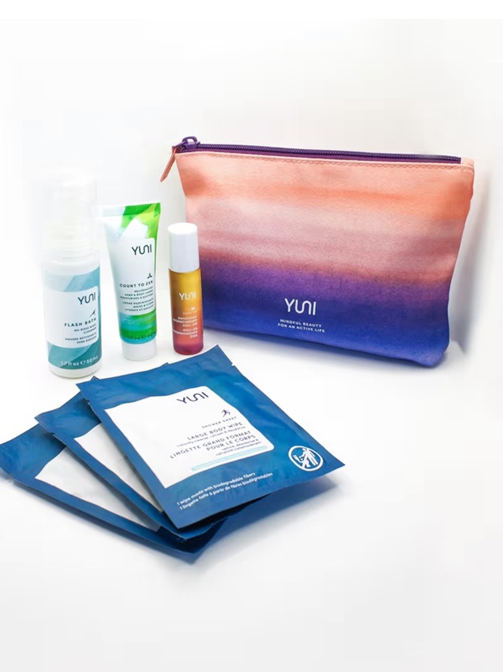 Yuni Beauty Natural Travel Essentials 7 piece Kit , Beauty On The Run